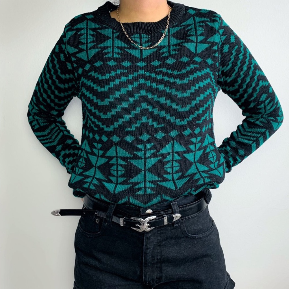 Tribal pattern sweater